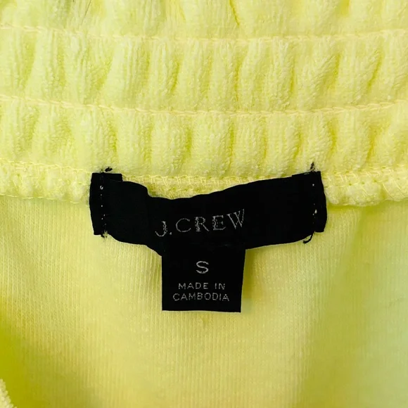 J.Crew Neon Yellow Cropped Towel Terry-Cloth Tank Top - Picture 6 of 6